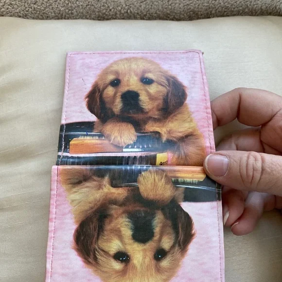Adorable pink puppy wallet - Picture 3 of 6